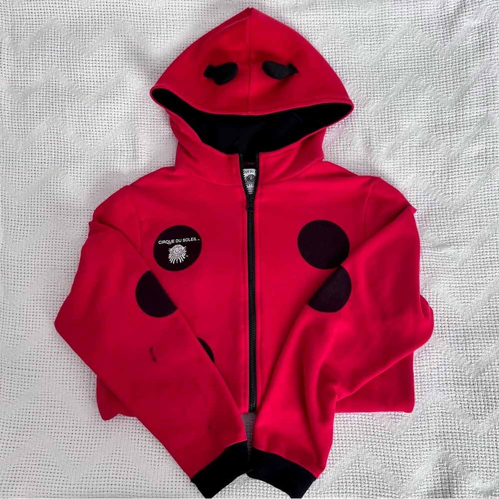 Fleece Ladybug Sweatshirt w Antennas (Cirque du Soleil “OVO” 2016 Merch)